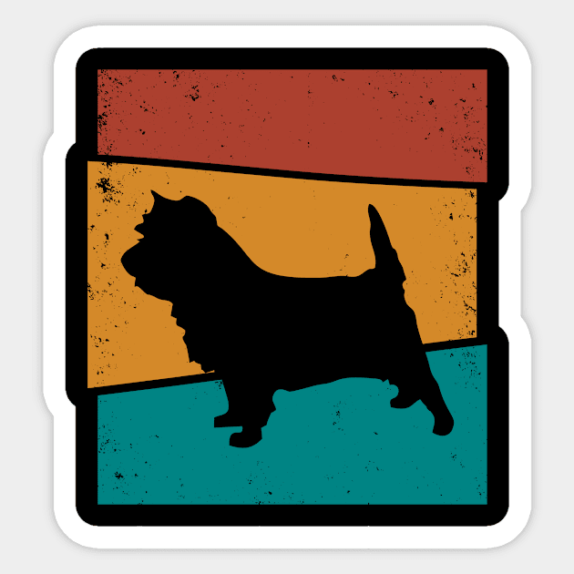 Retro Dog I Cairn Terrier Sticker by Shirtjaeger